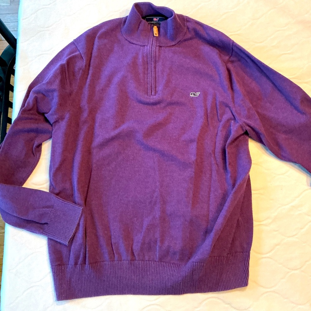 Purple Vine Yard Vines Pullover Size Medium